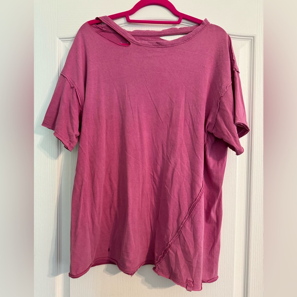 Free People Dani Tee Fuchsia